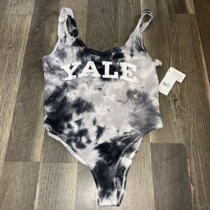 NWT Rue 21 Women Sleeveless Yale Dark Tye Dye Bodysuit Size Large